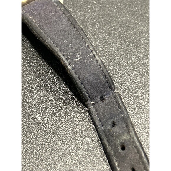 Vintage Timex Girls Scout Brownie Watch Black Leather Band Membership Star Lot - Picture 9 of 13